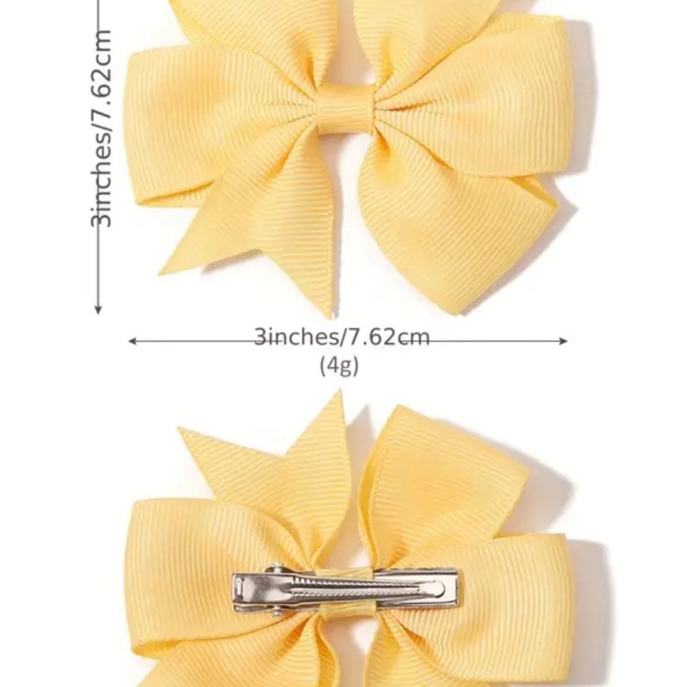 New 30pcs Random Color Bow Hair Clip Simple Holiday Small. - Picture 3 of 5